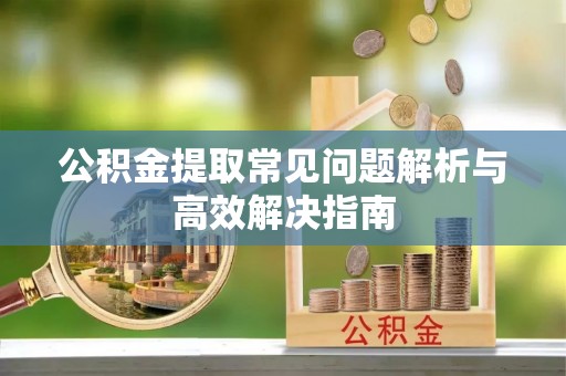 线西公积金提取常见问题解析与高效解决指南