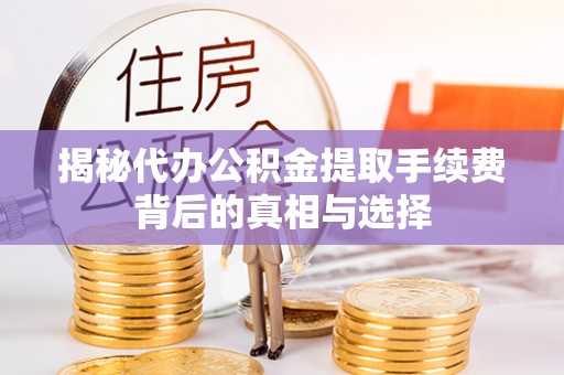 线西揭秘代办公积金提取手续费背后的真相与选择